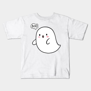 Ghost Print, Halloween Design, Cute Ghost, Boo Kids T-Shirt